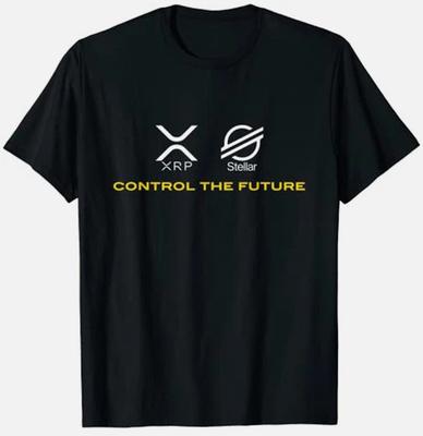 Cryptocurrency T-shirt XRP XLM Coin Control the Future T-Shirt, Coin XRP Tee