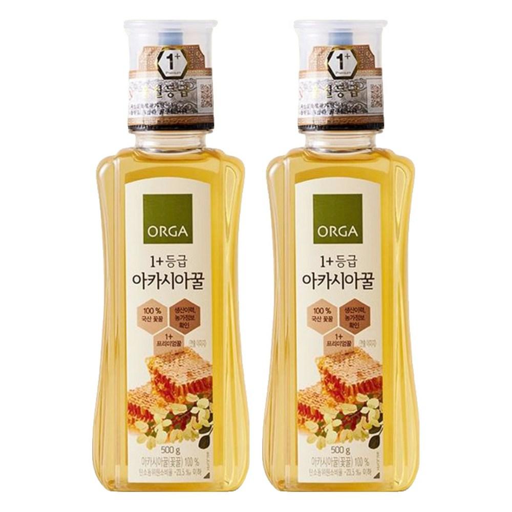 Orga Wholefoods Акациевый мед Категория 1+ 500 г 2 шт.