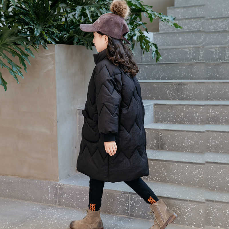 Kids Winter School Girls Children Clothing Boys Long Jacket Baby Girl Clothes Faux Fur Collar Coat Snowsuit Outerwear Coat Parka