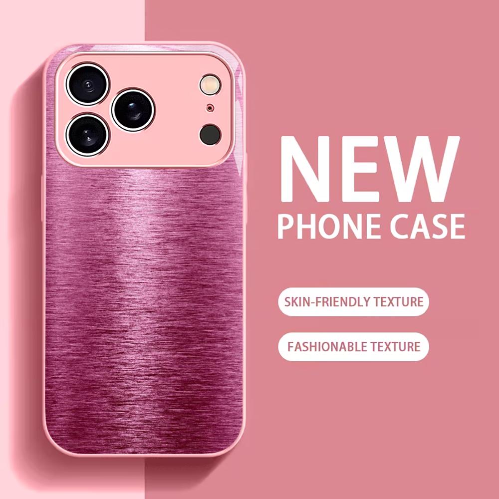 Посеребренный Чехол из Закаленного Стекла для Телефона для iPhone Чехол для 11/12/13/14/15/16/17 Pro MAX