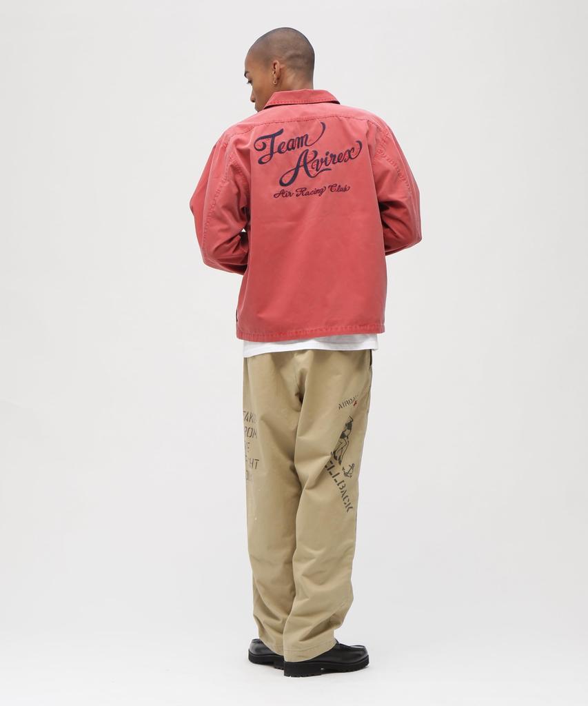 AVIREX A.A.R.C Faded Emb Work Jacket Men's L Red 783-6152009
