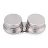 Stainless Steel Large Double Palette Cup Oil Paint Megilp Turpentine Solvent Container with Lid