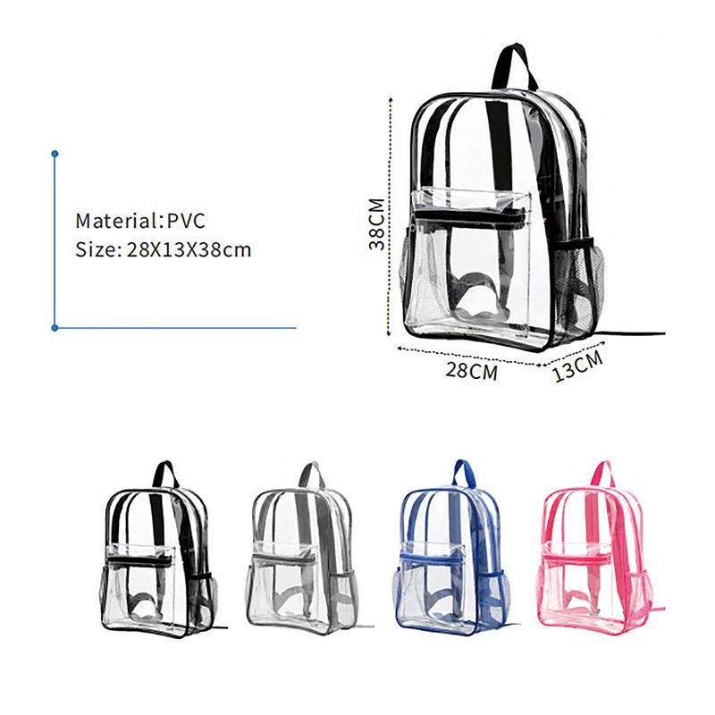 Прозрачный Рюкзак Маленькая Простая Сумка на Молнии Летняя Универсальная Прозрачная ПВХ Сумка-Тоут Кошелек Сумка для Телефона