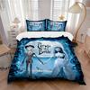 Corpse Bride Romance Print 3Pcs Bedding Setduvet Cover With 2 Bedropillowcase Home Birthday Gift