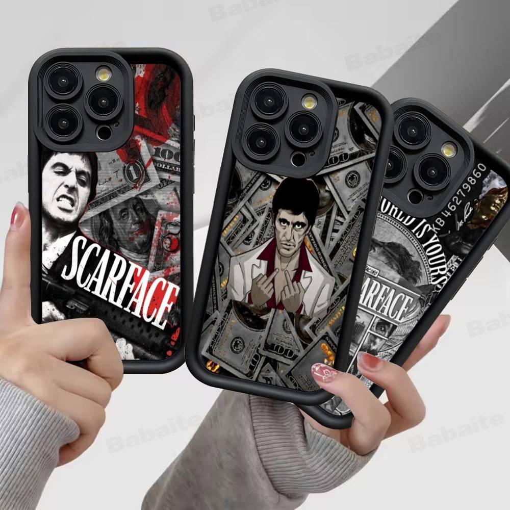 Классический чехол для телефона Tony из фильма «Лицо со шрамом» для IPhone 16 15 14 Plus 13 12 11 17 Pro Max Pro Мягкий чехол