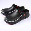 Black EVA Non-slip Waterproof Oil-proof Kitchen Chef Cook Shoes Hotel Slippers Work Sandals Shoes