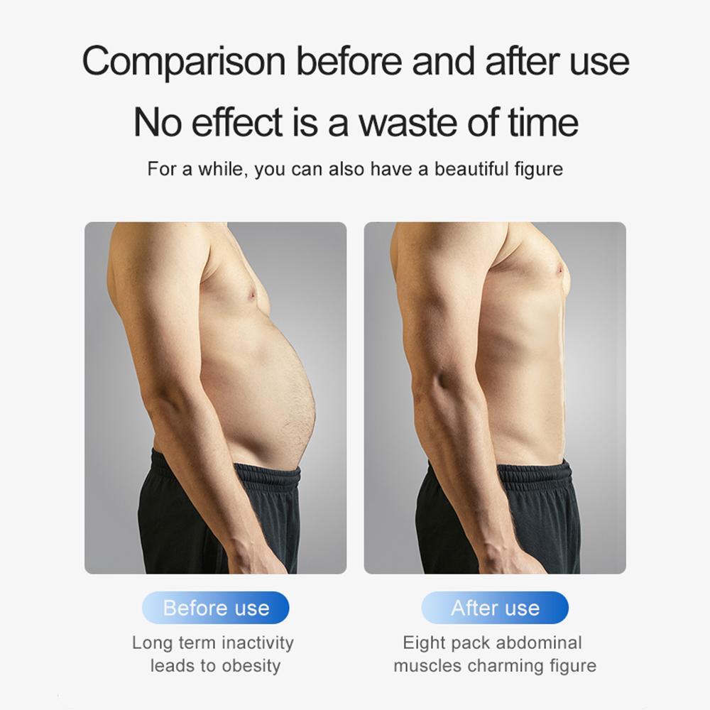 Abdominal Muscle Training Belt Electric Muscle Stimulator USB Rechargeable Waist Abdominal Weight Loss Home Fitness Equipment