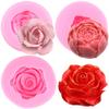 Силиконовая форма с цветком розы, свадебная помадка, инструменты для украшения торта, топпер для кексов, сделай сам, формы для конфет, шоколада и мастики