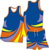 Digital printing basketball jersey set men's and women's game sports jersey training camp team full body printing personalized jersey customization