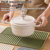 Silicone Drain Mat Multifunctional Non-slip Drying Pad for Kitchen Tableware Anti-scald Coaster Quick Draining