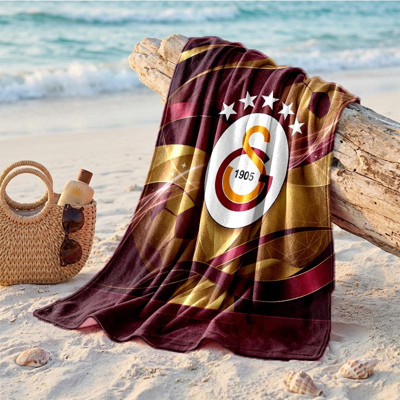 Пляжное полотенце из микрофибры Galatasaray FC, быстросохнущее, впитывающее, большое, для пляжа, плавания, путешествий