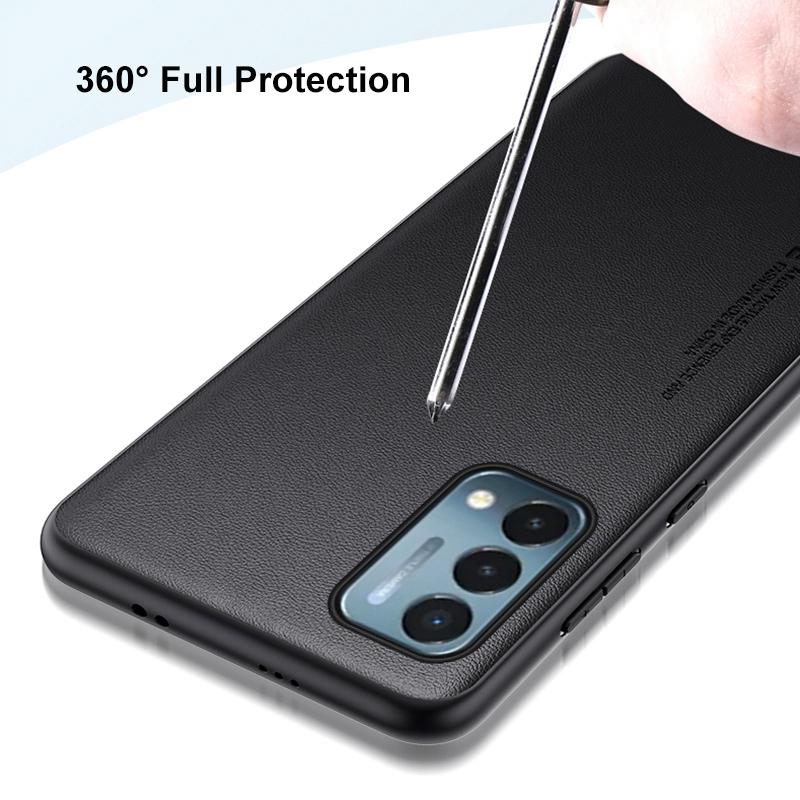 Роскошный чехол из искусственной кожи для OnePlus Nord N200 Задняя крышка Силиконовый противоударный Чехол для телефона с полной защитой для One Plus Nord N200 5G