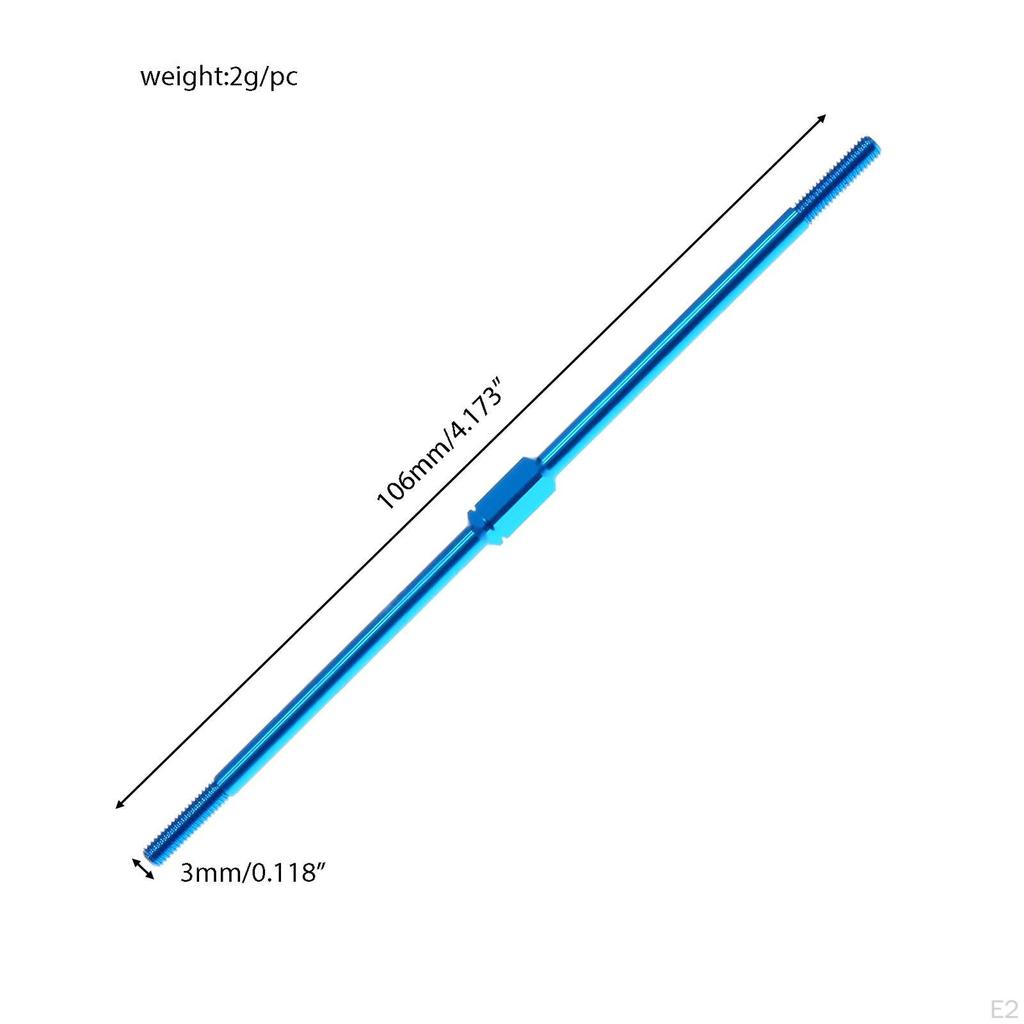Aluminum Alloy Turnbuckle Shaft,RC Car Accessories RC Vehicle Part Replacement Steering Push Rod for