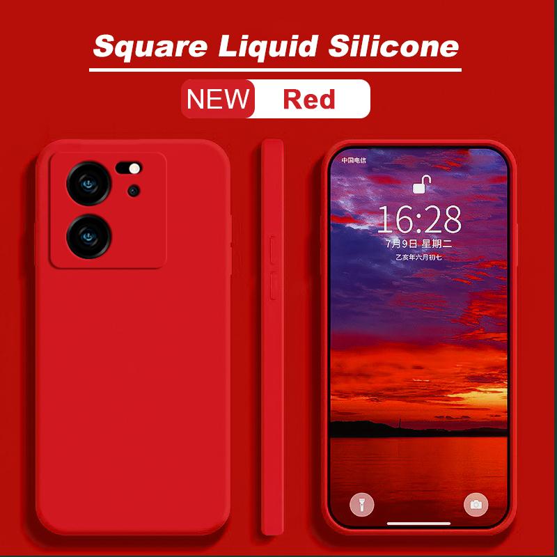 Для Xiaomi 13T 13 T Pro Чехол Квадратный жидкий силиконовый чехол для телефона Xiaomi Mi 13T 13 T Mi13 Mi13T Xiaomi13T Pro Мягкая задняя крышка