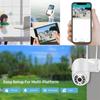 Icsee 400w 4MP Surveillance Waterproof  IP Camera CCTV Security Cam IR+Full Color Night Vision Webcam Surveillance Monitor Support Onvif