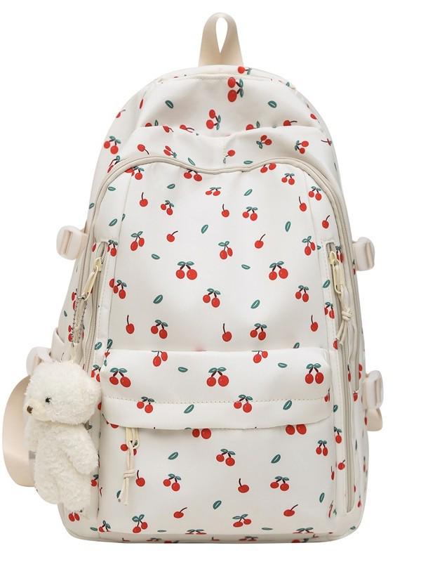 Цветочный Милый Рюкзак для Женщин: Большая вместимость, идеально для школы - Подходит для учащихся средней и начальной школы