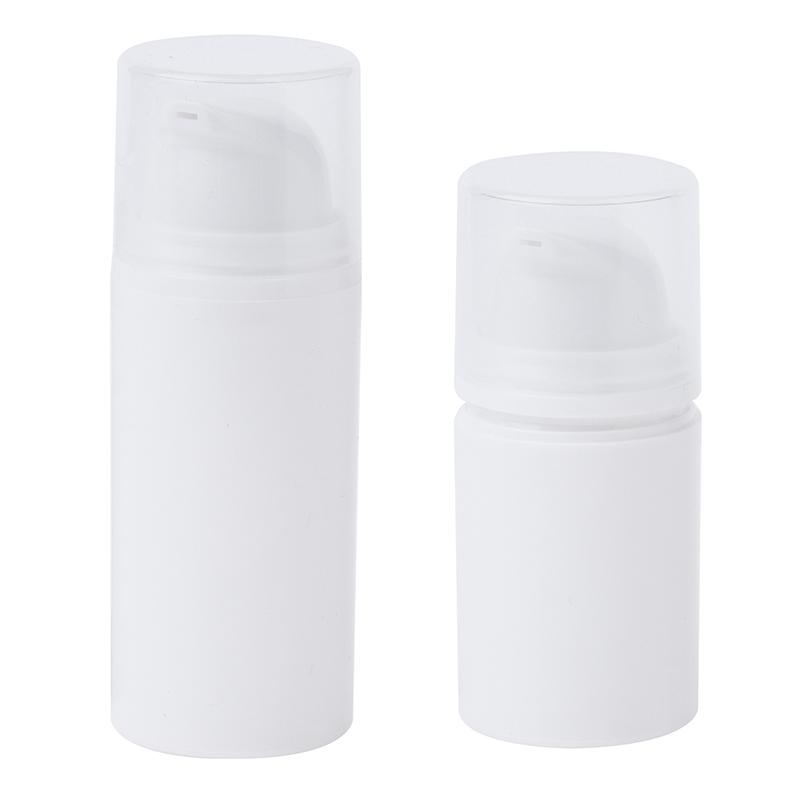 15Ml 30Ml 50Ml Plastic Travel Bottles Cream Refillable White Airless Pump Emulsion Vacuum Lotion Bottle Makeup Cosmetics For Gel