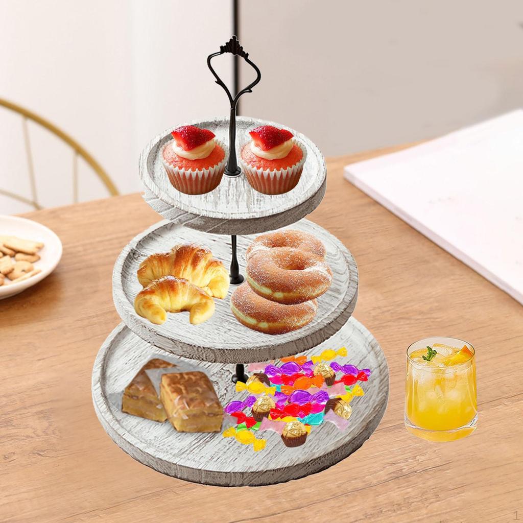 Подставка для кексов, подставка для печенья, 3-слойный универсальный сервировочный поднос для десертов на вечеринку, празднование дня рождения