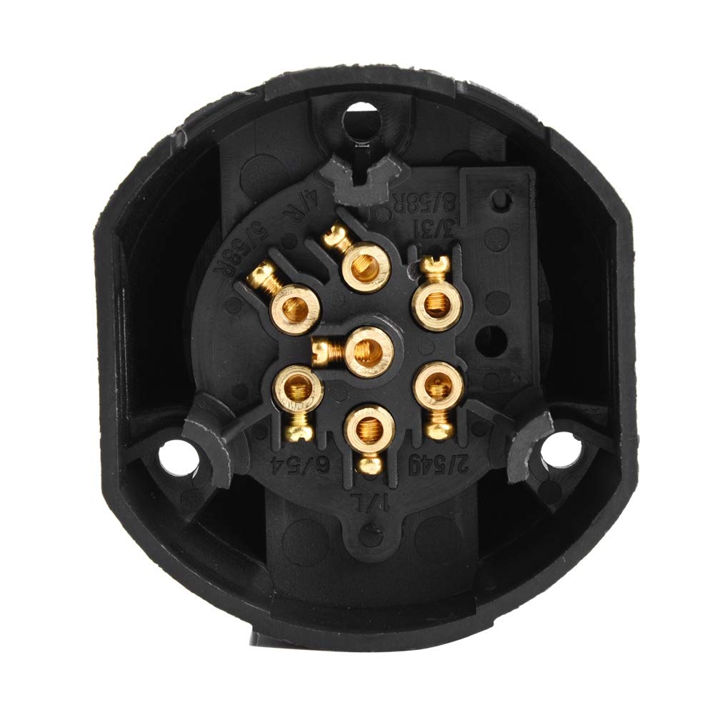 Розетка штекера прицепа, Штекер фонаря прицепа, Напряжение , 7-контактная сцепка прицепа, Электрический сигнал