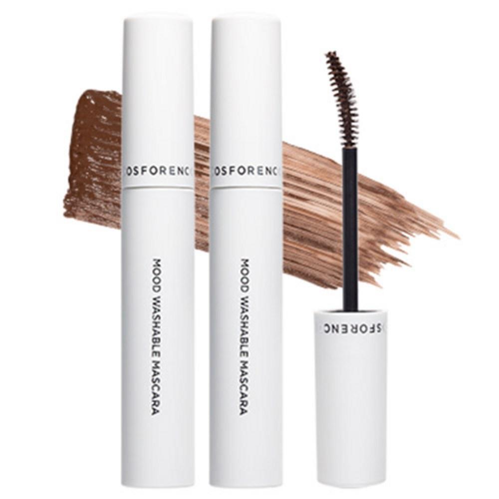 Forencos Mood Washable Mascara Long & Curl 8g, 02 Cozy Brown, 2 Pcs.