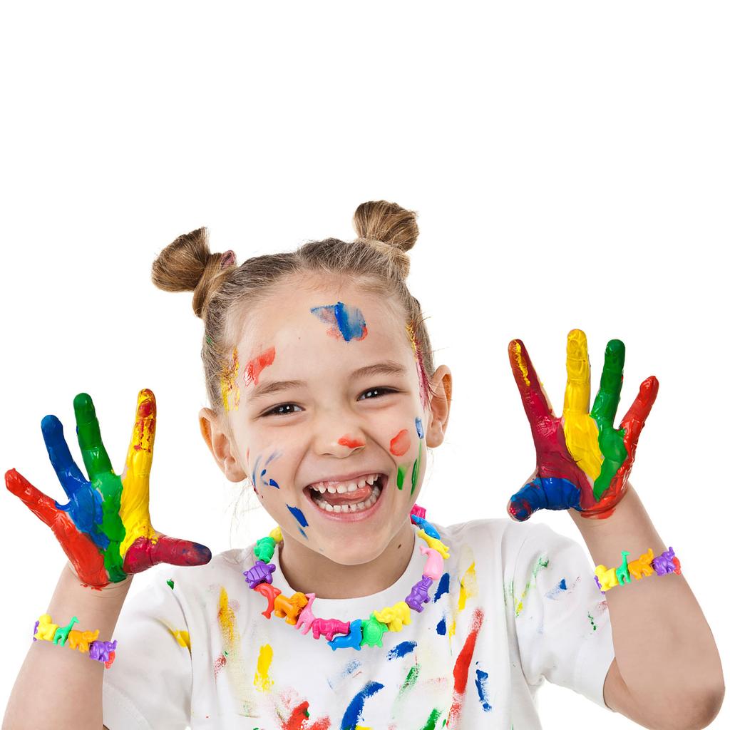 200 шт. разноцветных бусин в форме животных, разделительные бусины в виде морских и джунглевых животных