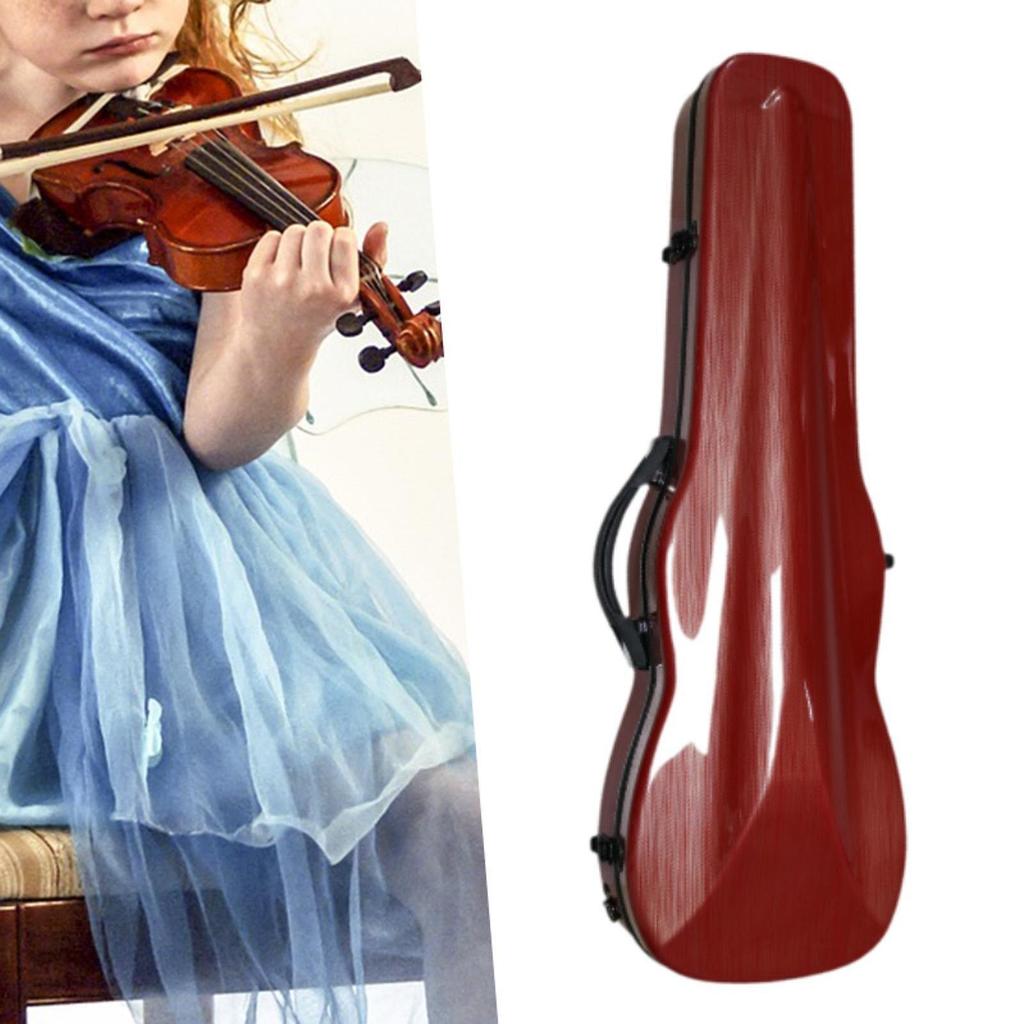 Профессиональный кейс для скрипки Прочный Легкий Портативный Рюкзак для скрипки Коробка для скрипки из углеволокна Жесткий чехол для путешествий на открытом воздухе