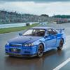 1/24 Scale Nissan GTR-R34 Alloy Car Model with Authentic Sound Effects, Premium Collectible Toy for Kids & Adults