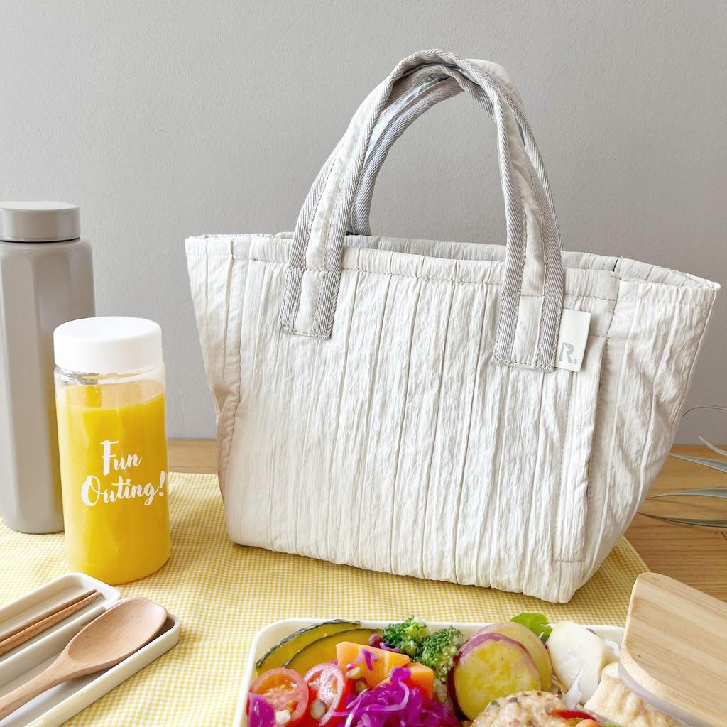 6423 Beautiful Simple Cold Storage Small Tote Bag PT Thermo Keeper [Rootote] Women's Quilting-A (04 Beige)