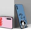 Для Samsung A20e A40 A50 A70 A10s A10 A20s Note 20 Ultra 10 A30 A91 A01 A03 A42 5G M51 A02 Черный Mafalda Girl Phone Funda