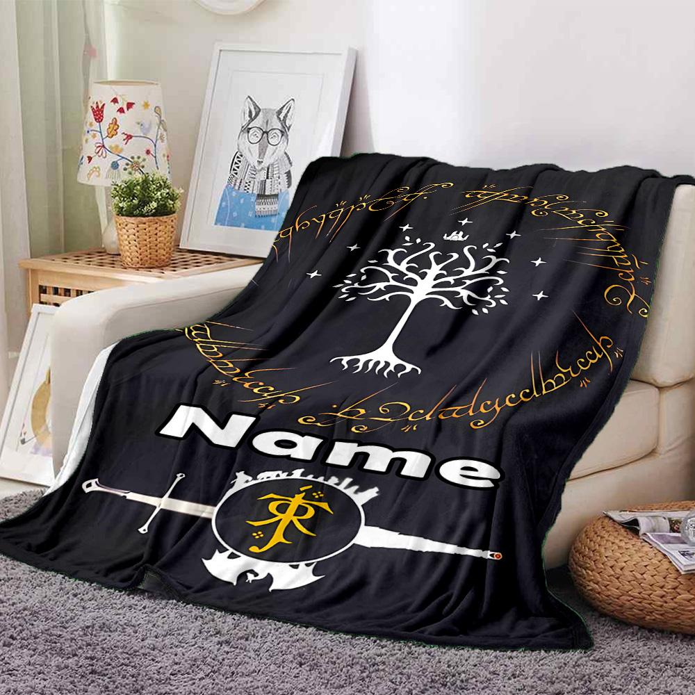 Customiz Name Personality The Fellowship of the Ring Blanket Soft &Warm Sofa Office Bed Travel Lunch Break Blanket, Gift Suitable All Seasons