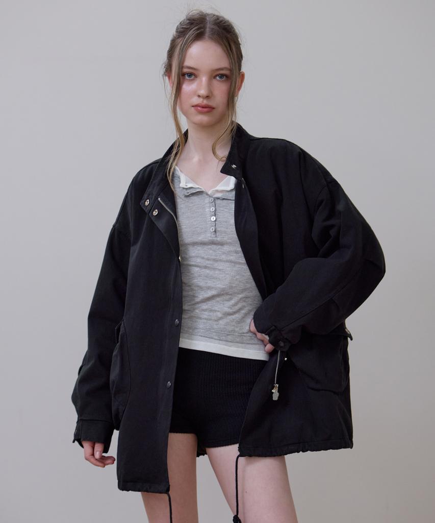 ROSEFRANTZ Overfit Padded Field Jacket [Black]