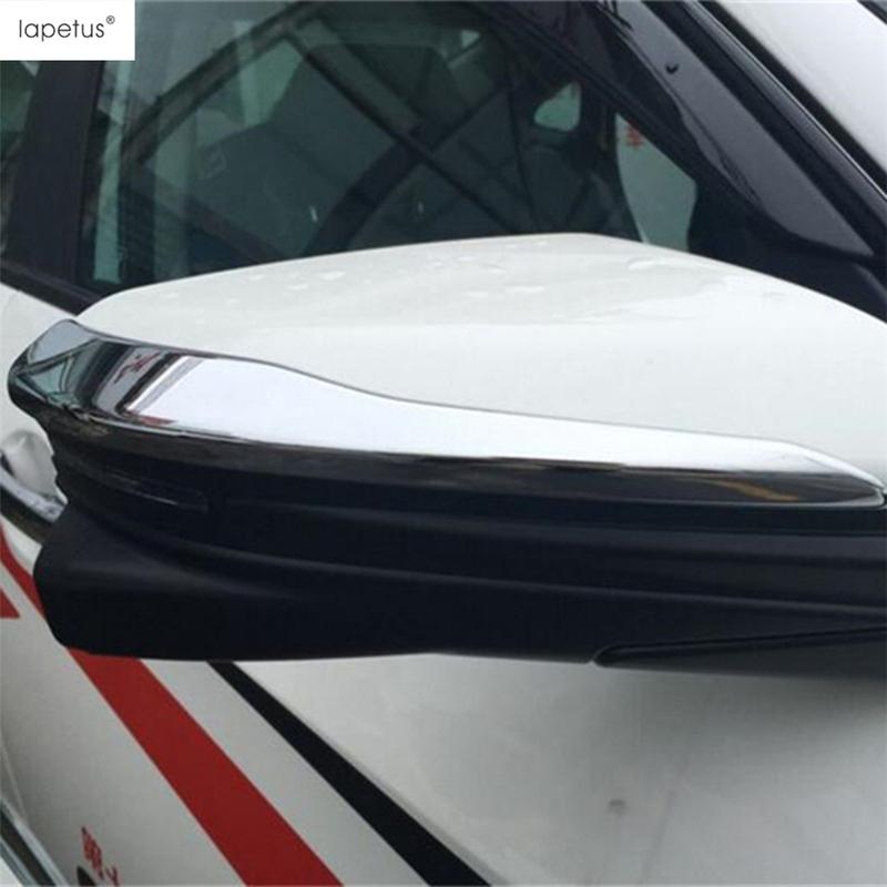 Car Side Rearview Mirror Cap Strip Protector Decoration Cover Trim Fit For Honda Civic 2016 2017 ABS Chrome Accessories Exterior