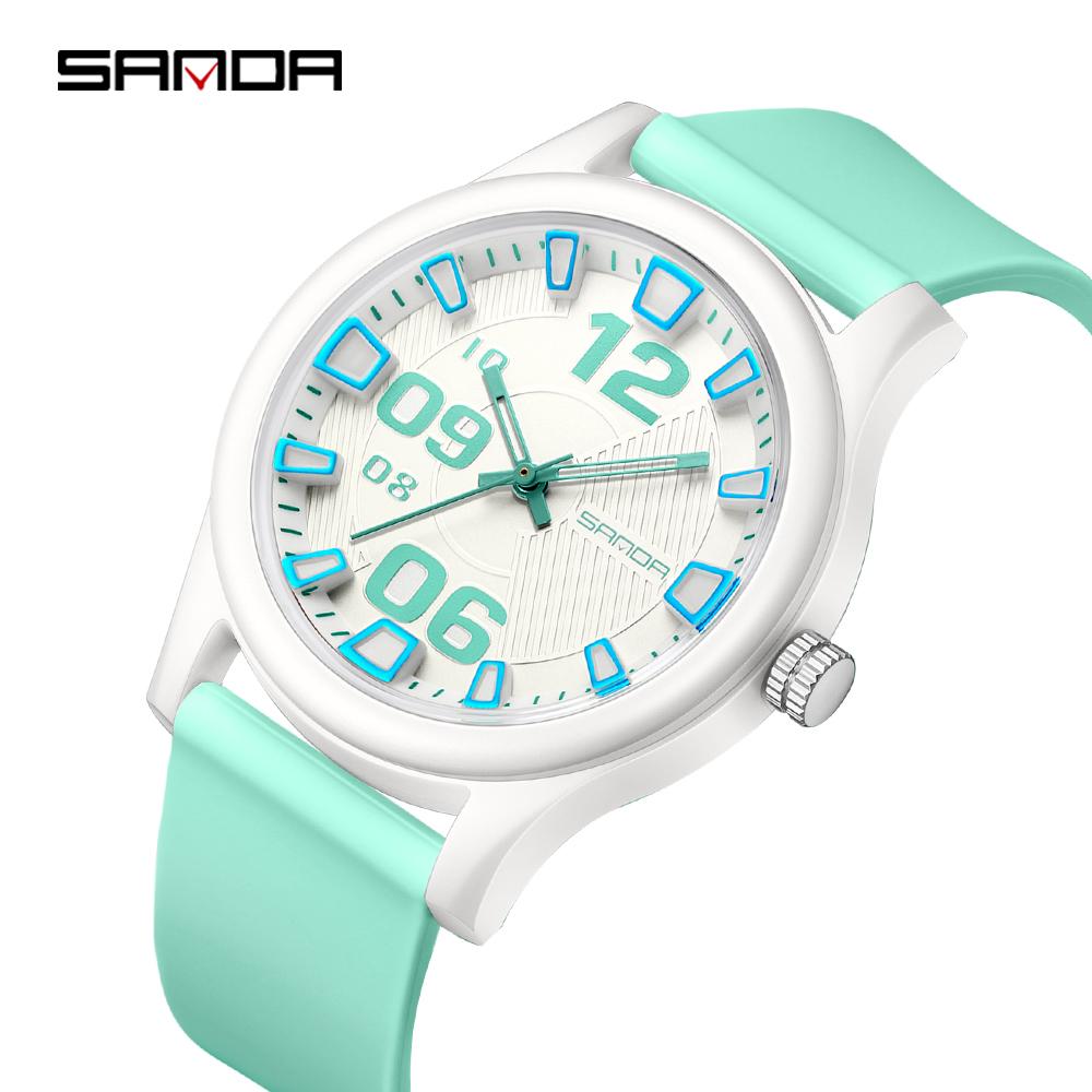 SANDA 3252 Подходит для спорта и жизни - это подарок для друга Модные и простые студенческие кварцевые часы Популярный стиль Водонепроницаемые