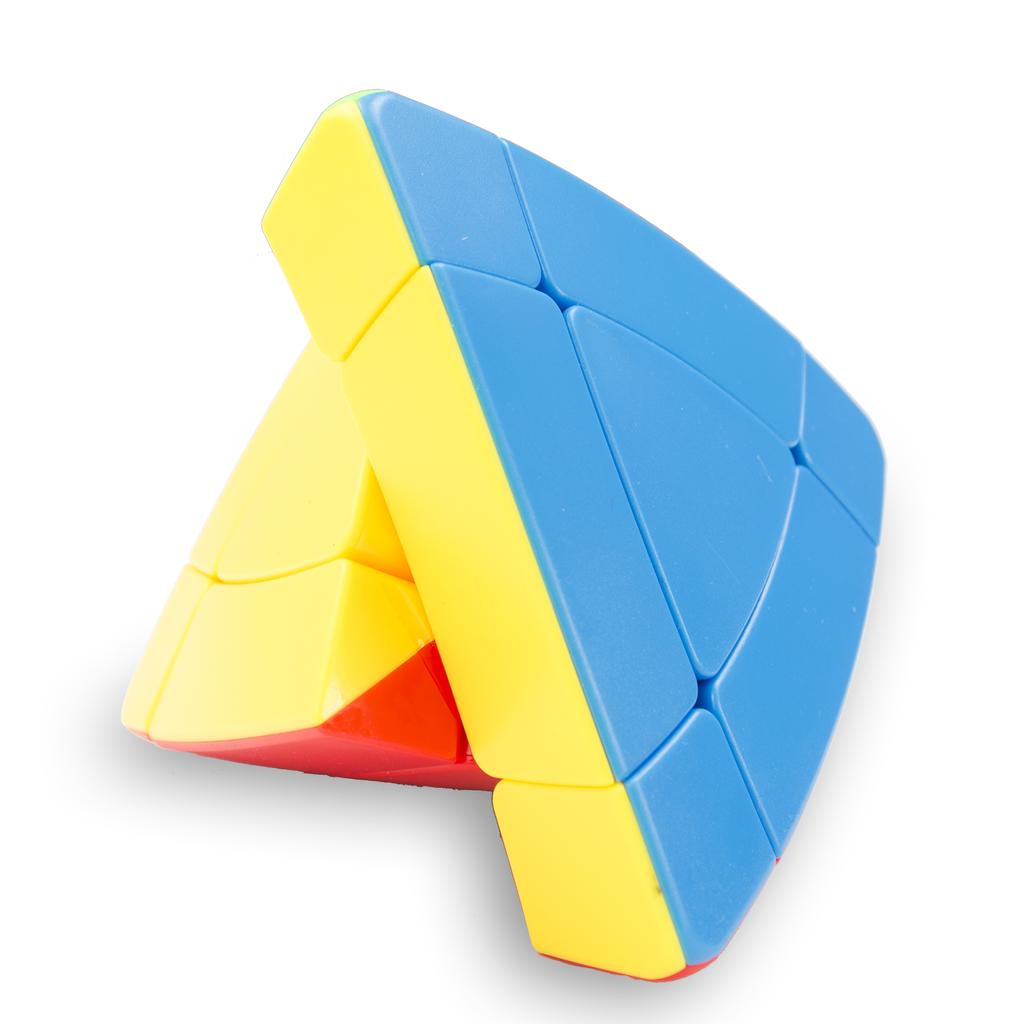 Custom Pyraminx Cube White Red Lightweight Adjustable Pyramid