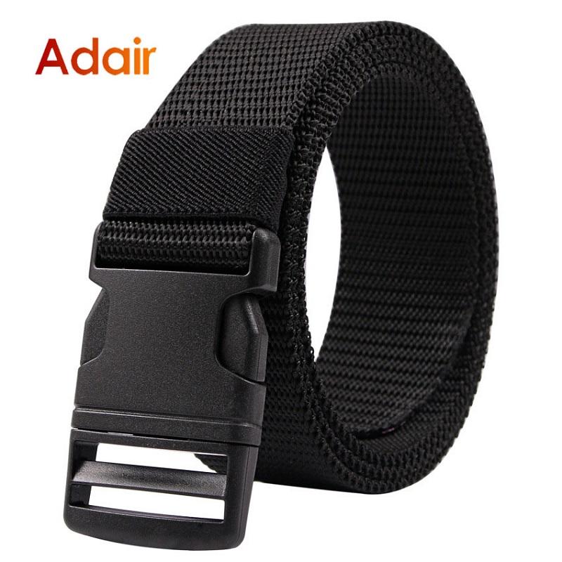 Тактический нейлоновый ремень для мужчин, уличный многофункциональный холст с пластиковой пряжкой, пояс высокого качества, брючный мужской ремень, коричневый DT043