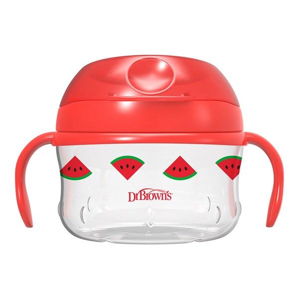 Доктор. Коричневая чашка Safe Infant Snack, красная, 1 шт.