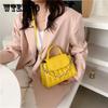 Women's Vintage Portable HandBag Versatile Single Shoulder Slant Across Bag Female Solid Color Mini Small Square Bag