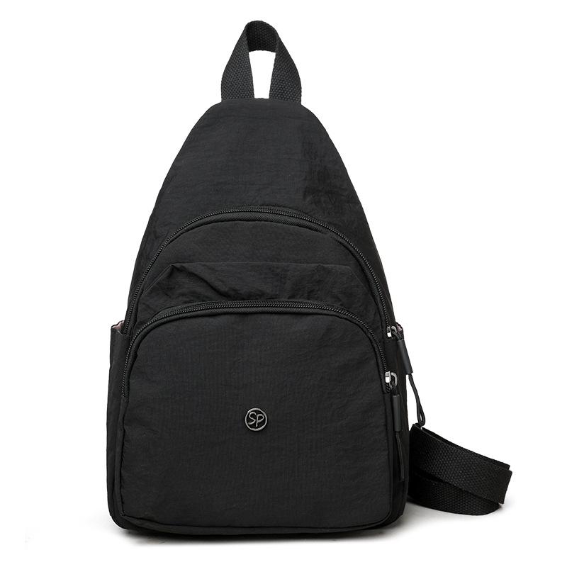 Многофункциональная нагрудная сумка для женщин, дорожный рюкзак, однотонная сумка через плечо