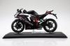 Skynet Completed Bike Kawasaki Ninja Metallic Spark Black x Pearl Flat Stardust White 1/12 ZX-25R