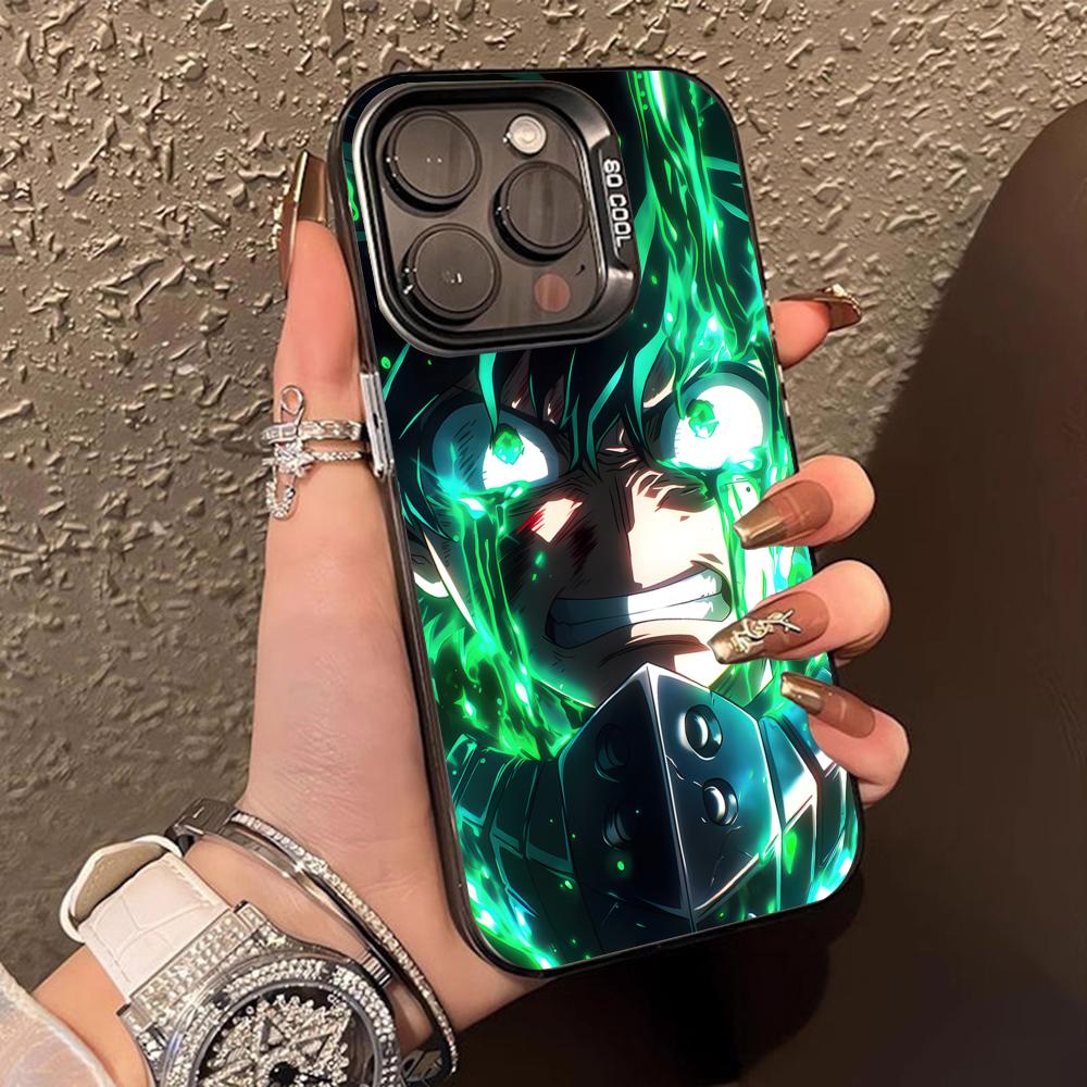 MHA Izuku Deku Mobile Phone Case for iPhone 17 16 15 14 13 12 11 X XR XS 8 7 Air Pro Max Plus Translucent Colorful Cover Pretty