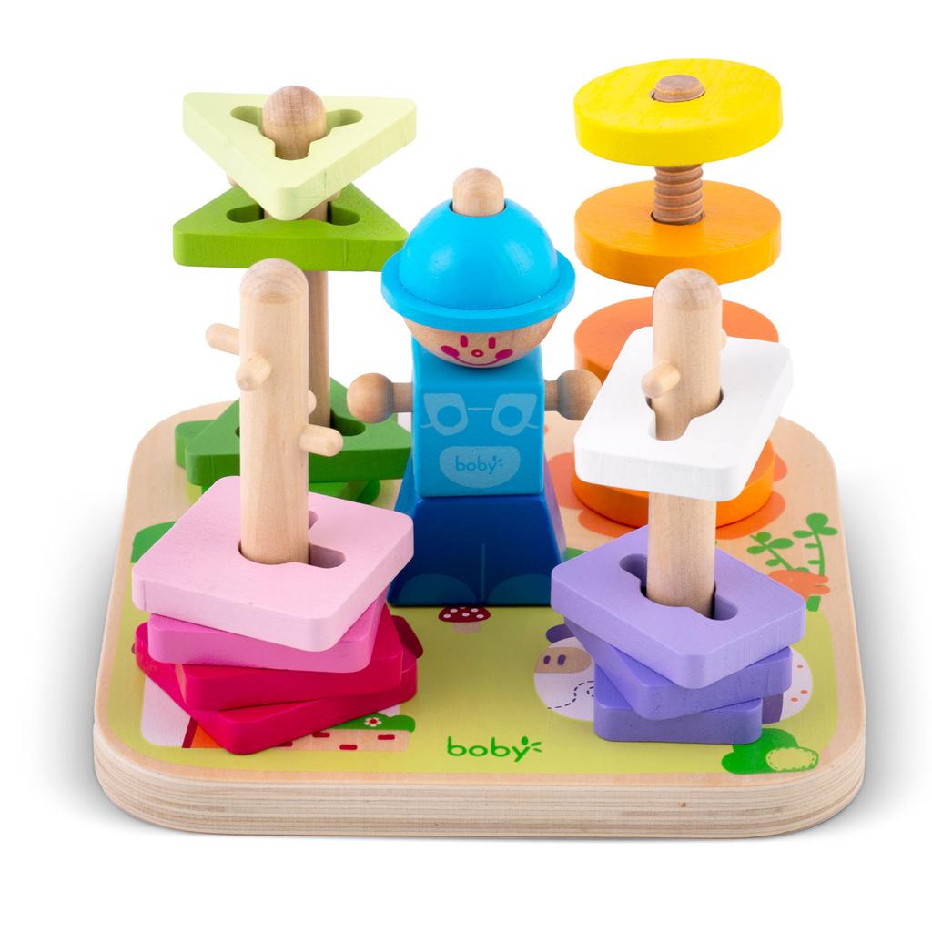 Wooden Shape Sorter Puzzle Toy Ricokids