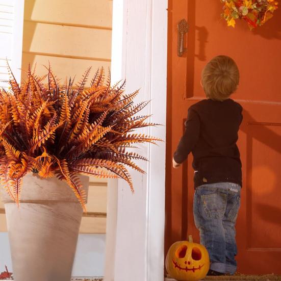 Осенние искусственные цветы для улицы, искусственные растения, устойчивые к УФ-излучению, искусственные цветы оптом для подвесных кашпо, крыльца, сада, вазы, балконного ящика