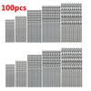 100/50Pcs Titanium Coated Hss High Speed Steel Drill Bit Set Tool