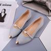 2025 Summer Korean Version of The New Women's Shoes Pointed Flat Shoes Shallow Mouth Single Shoes
