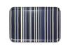 TATSU-CRAFT NR Lunch Tray, Medium, Nordic Style, Modern, Torino Stripe, Deep Blue, Non-Slip, Microwave-Safe, Tray, Stylish, Plastic, Large, Small,