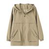 Women Cotton Padded Warm Coat  Autumn Winter Hooded Loose Plus Size Casual Windbreaker Coat