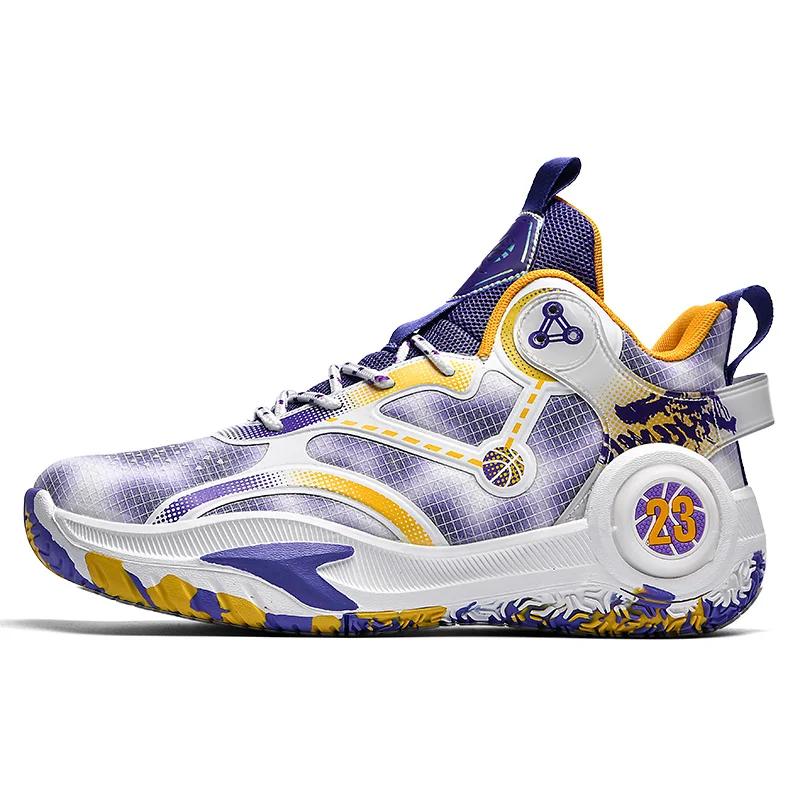 Мужские баскетбольные кроссовки для тренировок на спортивном поле, нескользящие, студенческие, оригинальные дышащие кроссовки для спорта на открытом воздухе, мужские баскетбольные кроссовки