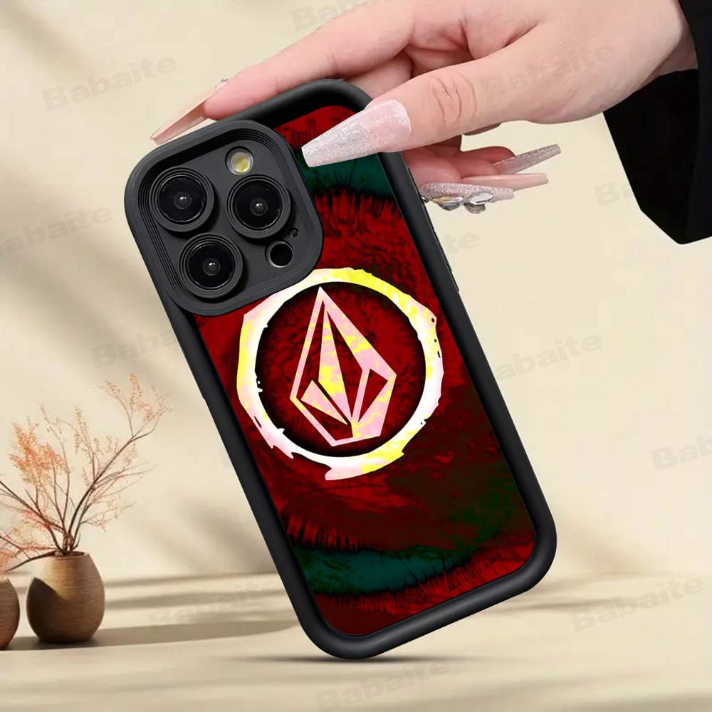 V-Volcom ЛОГОТИП Модный чехол для телефона для iPhone 17 16 15 14 13 12 11 Pro Max Противоударный мягкий чехол