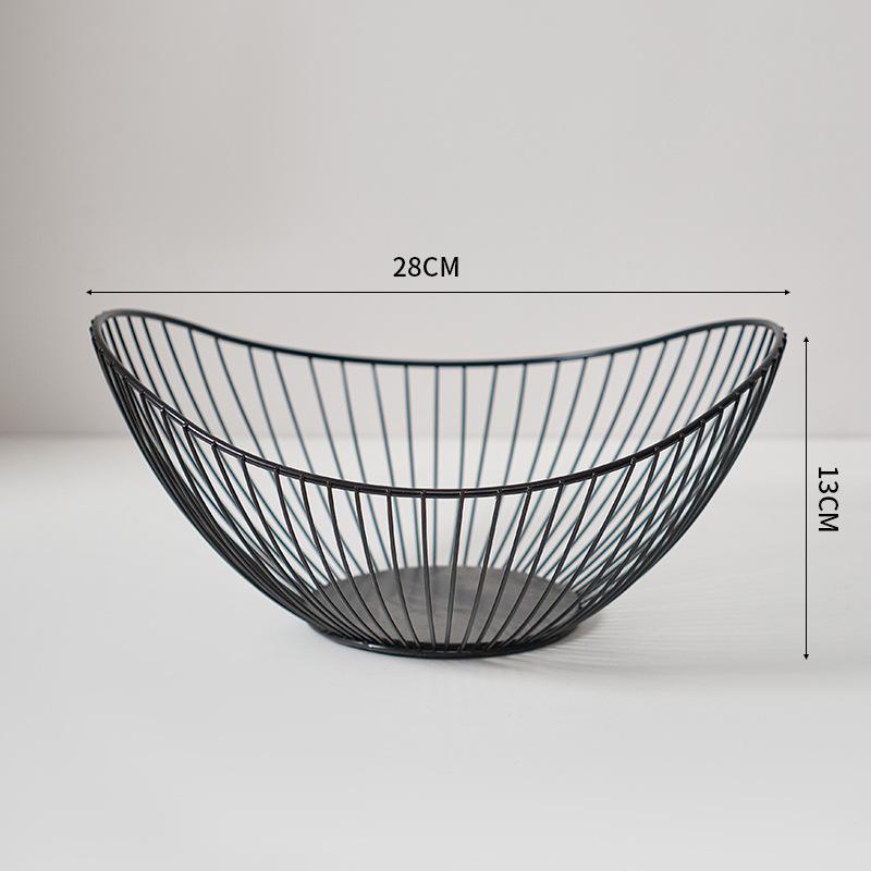 Корзина для фруктов Iron Art, поднос для конфет и закусок, фруктовая тарелка в скандинавском стиле, креативная фруктовая чаша, корзина для хранения, кухонный органайзер