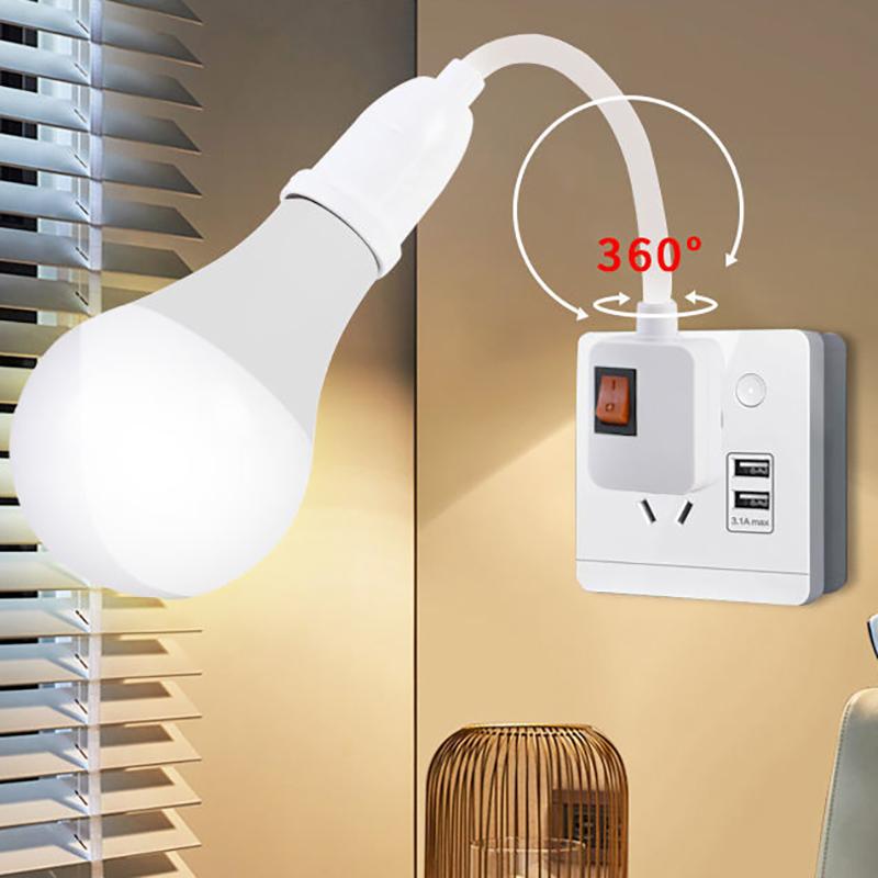 1 шт., европейская/британская вилка, светодиодная настольная лампа, шланг, рычаг управления, E27, прямая вилка, поворотная головка, патрон лампы E27 с выключателем